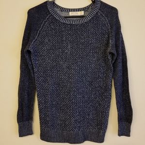 Navy Knit Pullover Sweater